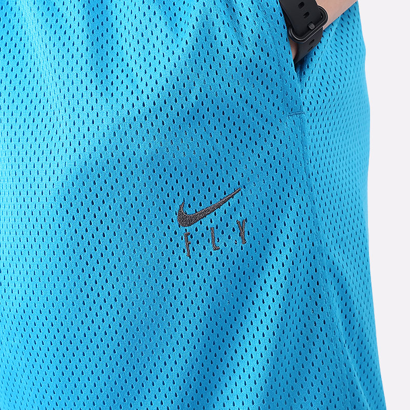женские голубые шорты  Nike Swoosh Fly Women's Basketball Shorts CU4573-446 - цена, описание, фото 2